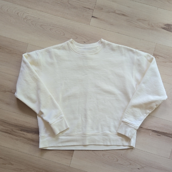 Girlfriend Collective Cream Sweatshirt - Picture 1 of 3